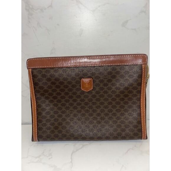 Celine Handbags - Celine Vintage Clutch in Brown - Excellent Condition
